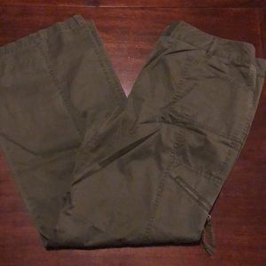 Loft army green cargo pants